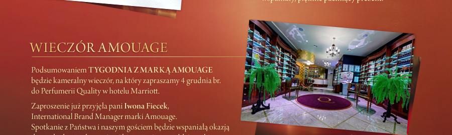 AMOUAGE WEEK | Tydzie z luksusow mark Amouage w Perfumeriach Quality! 